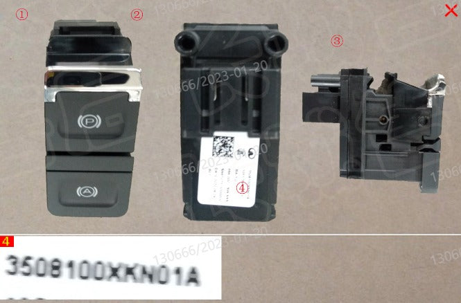 HAVAL H6 2022 3rd Auto-Hold & Brake Original Internal Buttons 3508100XKN01A هافال H6 2022 3rd أزرار داخلية أصلية للتثبيت التلقائي والفرامل