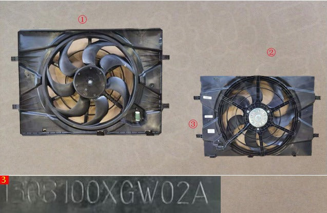 Haval Jolion HEV 2022 Original Engine Cooling Fan (مروحة تبريد المحرك هافال جوليون HEV 2022)  1308100XGW02A