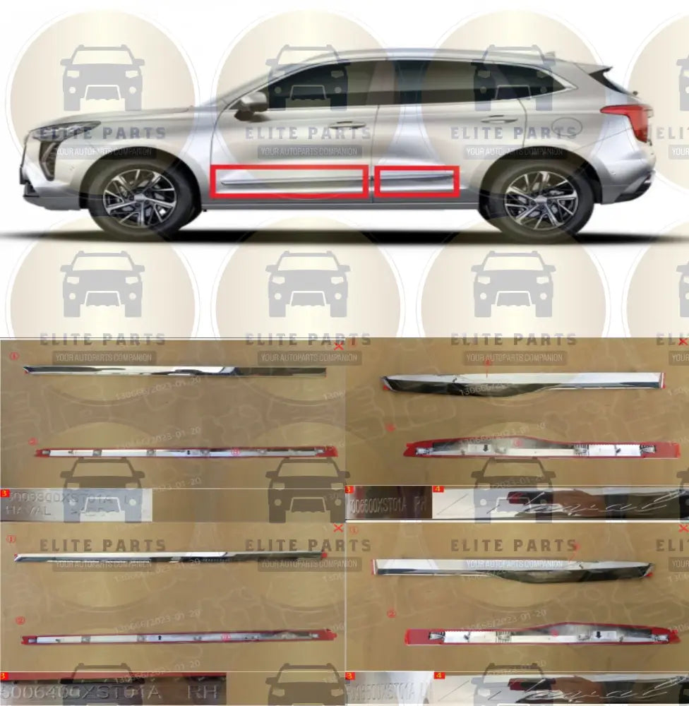 Haval Jolion Original Outer Doors Nickel Strips