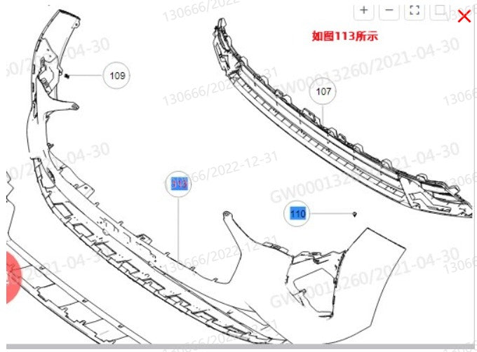 Haval Jolion Original Front Bumper Assembly Car Spare Parts