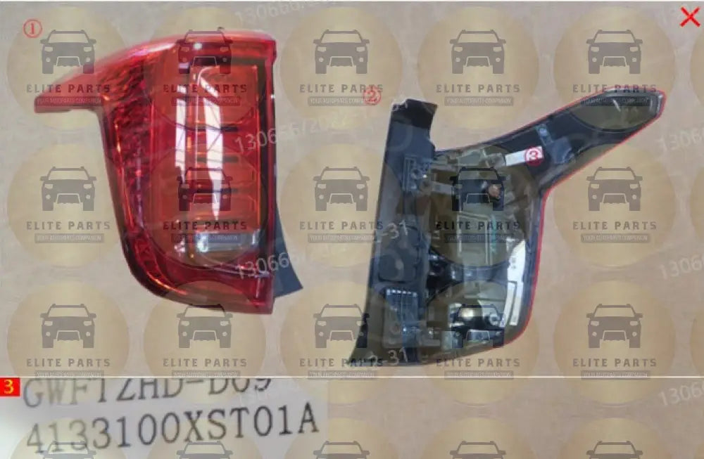 Haval Jolion 2022 Original Left Rear Light Assembly (فانوس خلفى شمال هافال جوليان 2022)  4133100XST01A