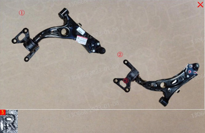 HAVAL H6 2022 3rd Generation Right Front Lower Control Arm 2904104XGW01A هافال H6 2022 الجيل الثالث مقص أمامي يمين