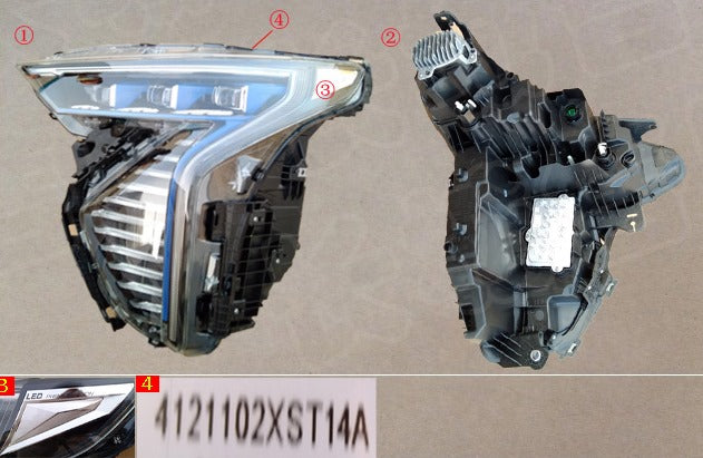 Haval Jolion HEV 2022 Original Left Front Headlight Assembly (مصباح امامى جهة اليسار هافال جوليون هايبرد 2022) 4121102XST14A