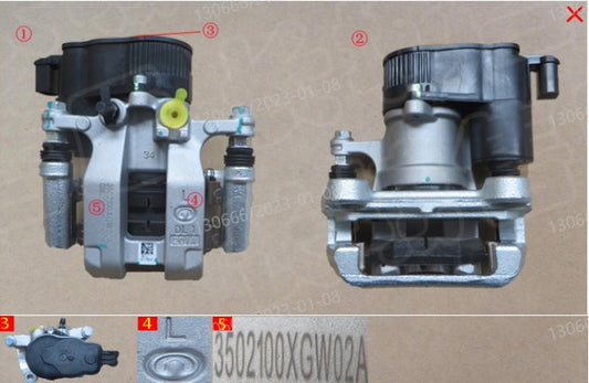 HAVAL Jolion 2022 ORIGINAL Left Rear Brake Caliper (كاليبر فرامل خلفى شمال هافال جوليون 2022)   3502100XGW02A