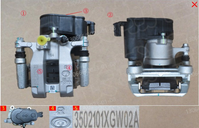 HAVAL Jolion 2022 ORIGINAL Right Rear Brake Caliper (كاليبر فرامل خلفى يمين هافال جوليون 2022)  3502101XGW02A