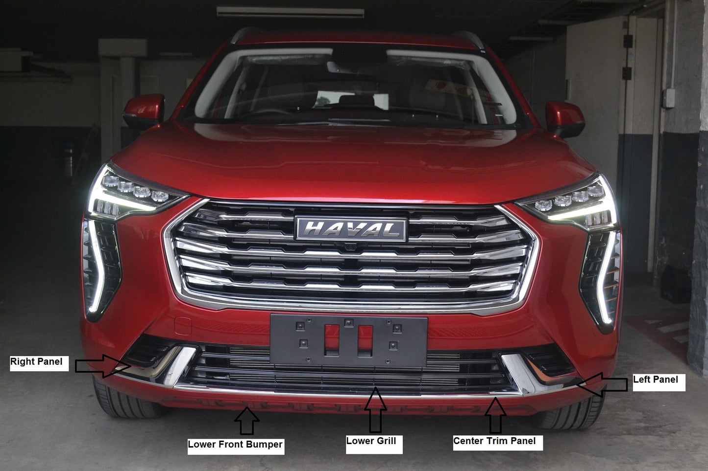 Haval Jolion 2022 Original Front Bumper Replaceable Parts (قطع غيار الصدام الامامى هافال جوليان 2022)