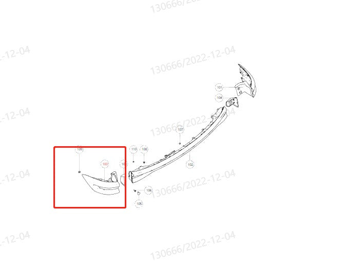 Haval H6 3rd Gen. Original Outer Rear Tail Light Assembly