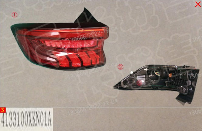 Haval H6 2022 Left Rear Outer Tail Light Assembly (مصباح خلفى جانبى ايسر هافال H6 2022)  4133100XKN01A